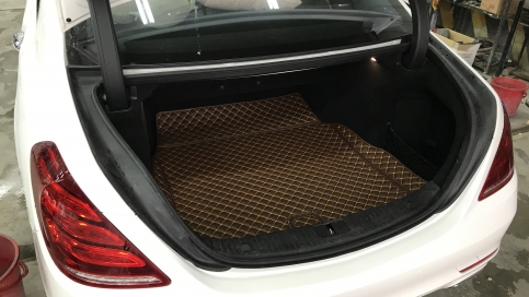 Thảm lót cốp ô tô Mercedes S400 giá tại xưởng, rẻ nhất Hà Nội, TPHCM